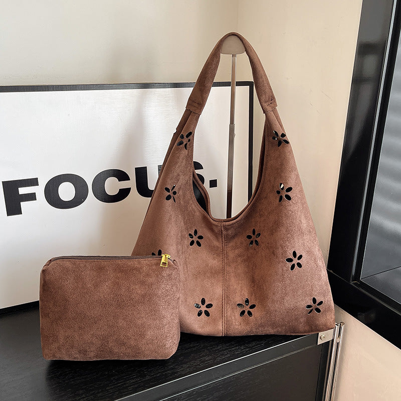 Floral Embroidered Tote Bag Bowlift