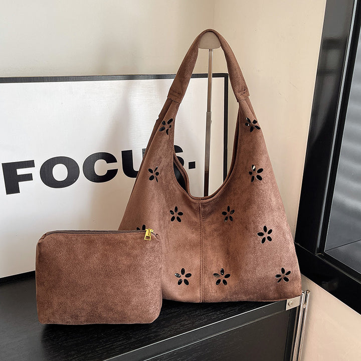 Floral Embroidered Tote Bag Bowlift