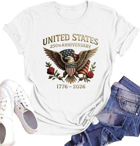 Unisex nan Patriotic semiquincentennial graphic cotton tee with distressed American flag and We the People print Bowlift