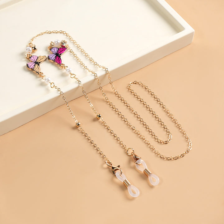 Butterfly-Themed Eyewear Necklace Bowlift