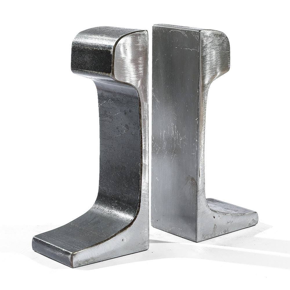 Modern Steel Bookends