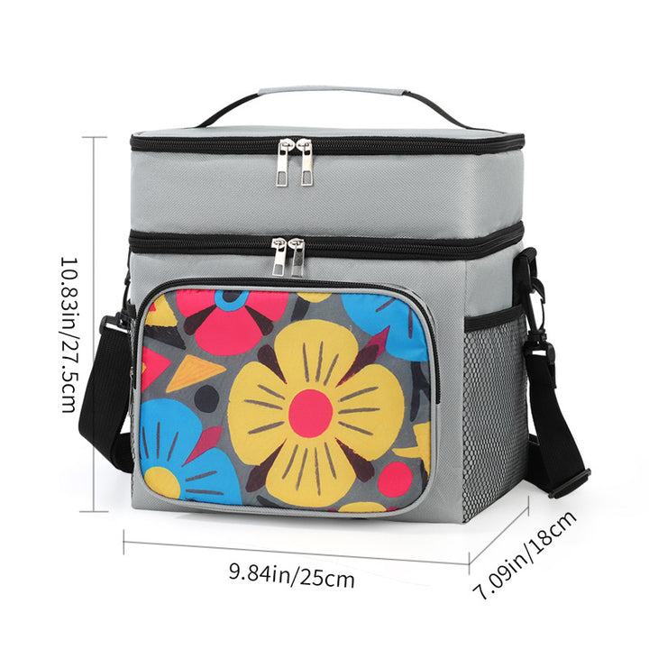 Insulated Floral Lunch Cooler Bag Bowlift