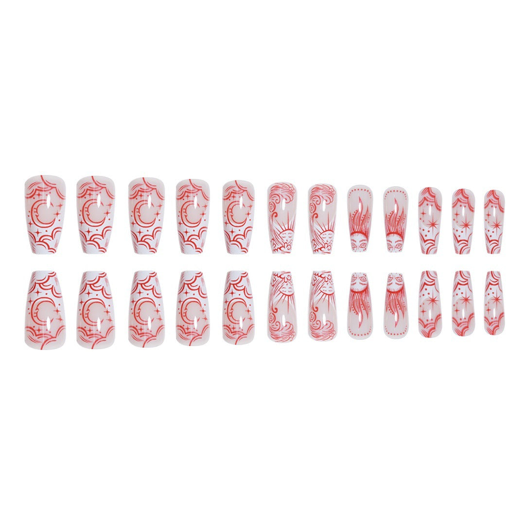 Artistic Long Press-On Nail Enhancements Bowlift