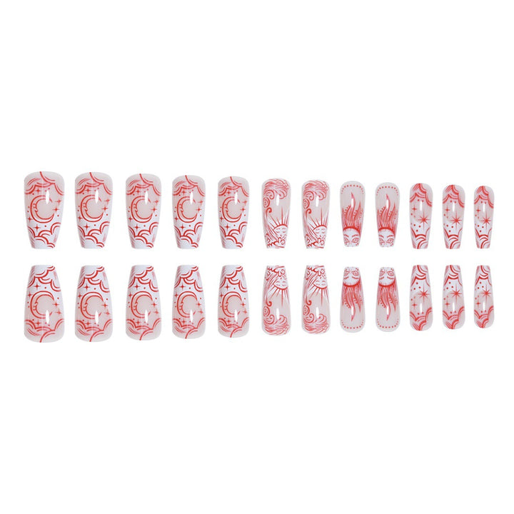 Artistic Long Press-On Nail Enhancements Bowlift