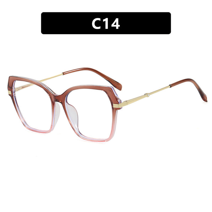 Ladies square sunglasses with elegant metal frame and protective UV filter Bowlift