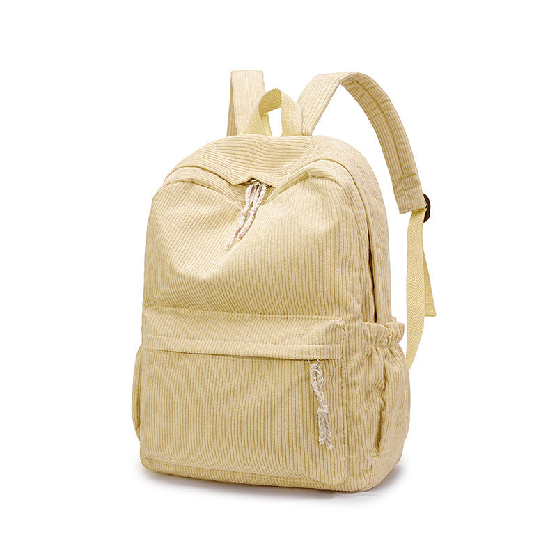 Corduroy Fabric Backpack Bowlift