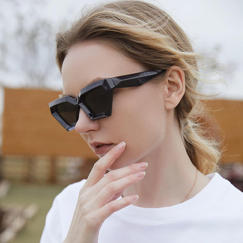 Women stylish hexagonal sunglasses Bowlift
