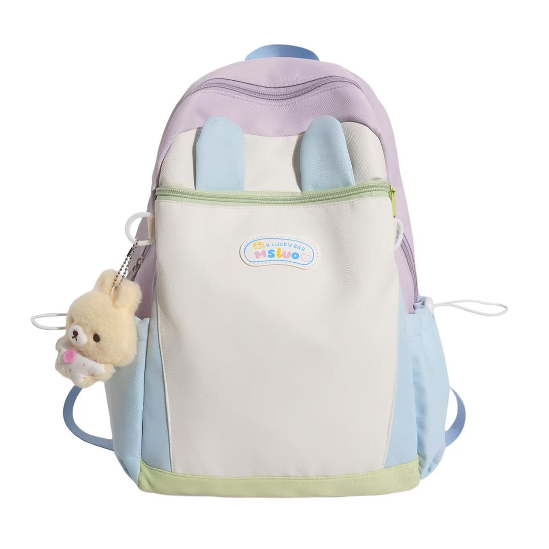 Cute Bunny Ear School Backpack Bowlift