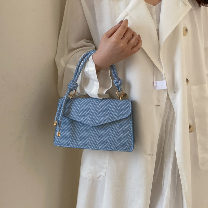 WoElegant Textured Fabric Handbag Bowlift