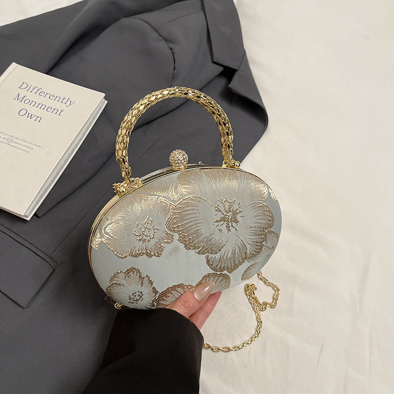 Elegant Floral Evening Clutch Bowlift