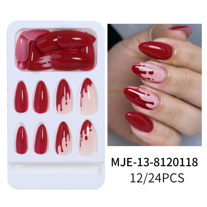 Artistic Abstract Press-On Nail Set Bowlift