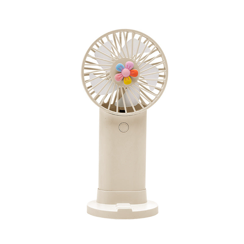 Unisex Portable Hand Fan with Rechargeable Battery and USB Port Bowlift
