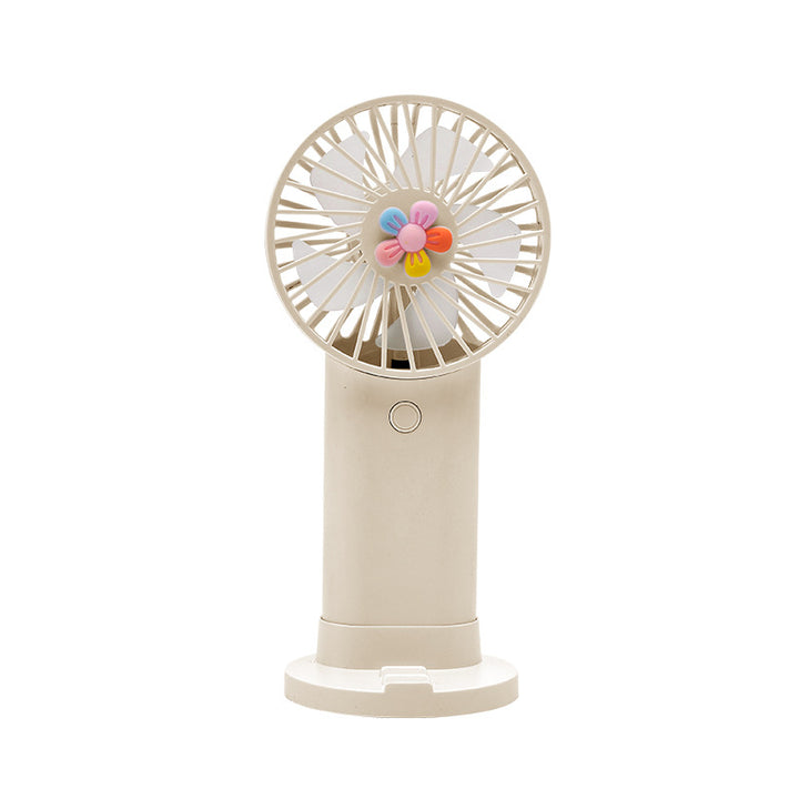 Unisex Portable Hand Fan with Rechargeable Battery and USB Port Bowlift