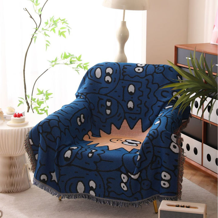 Cozy Graphic Throw Blanket
