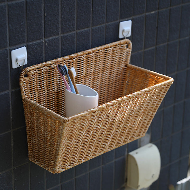 Unisex storage basket with rounded edges and practical handles Bowlift