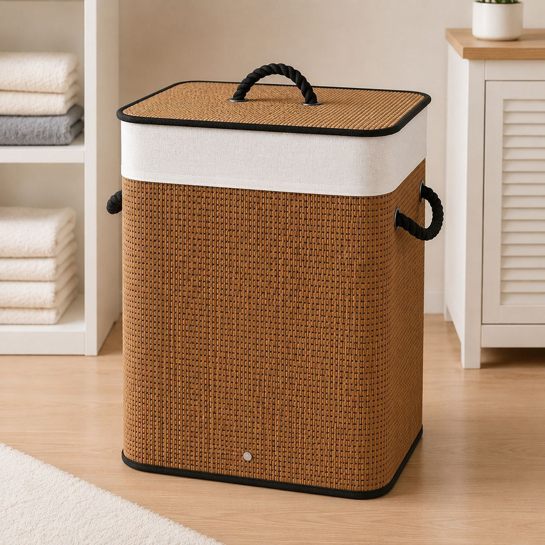 Laundry basket with lid and handle Bowlift