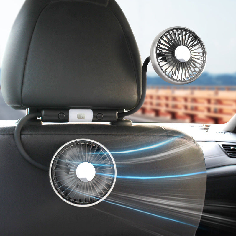 Portable Dual-Head Car Ventilation Fan Bowlift