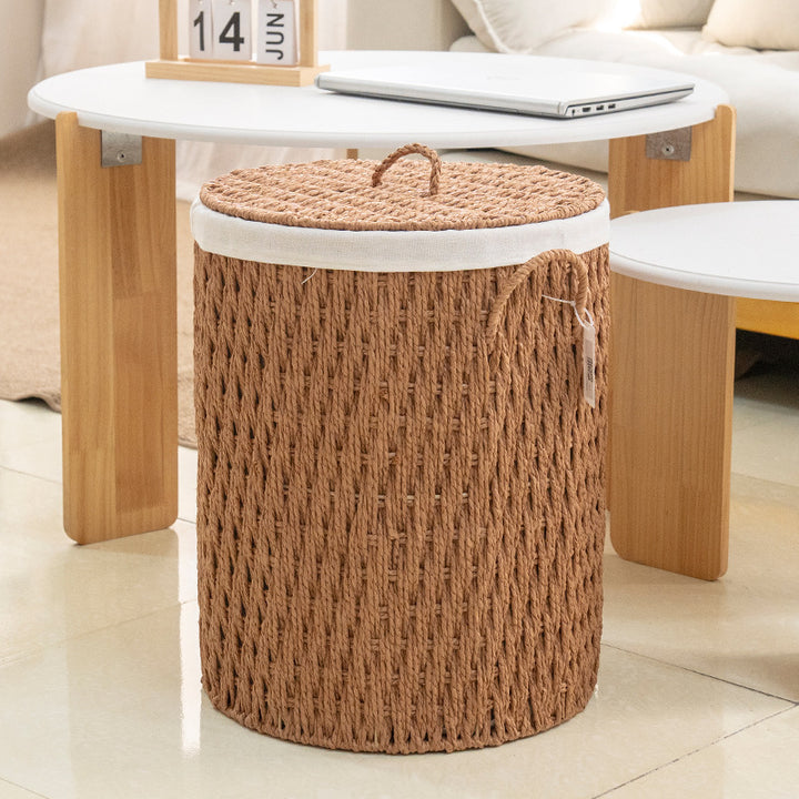 Stylish storage basket with sturdy weave