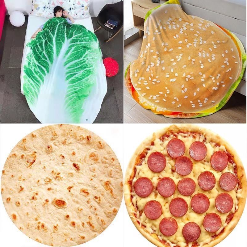 Food-Themed Plush Blanket