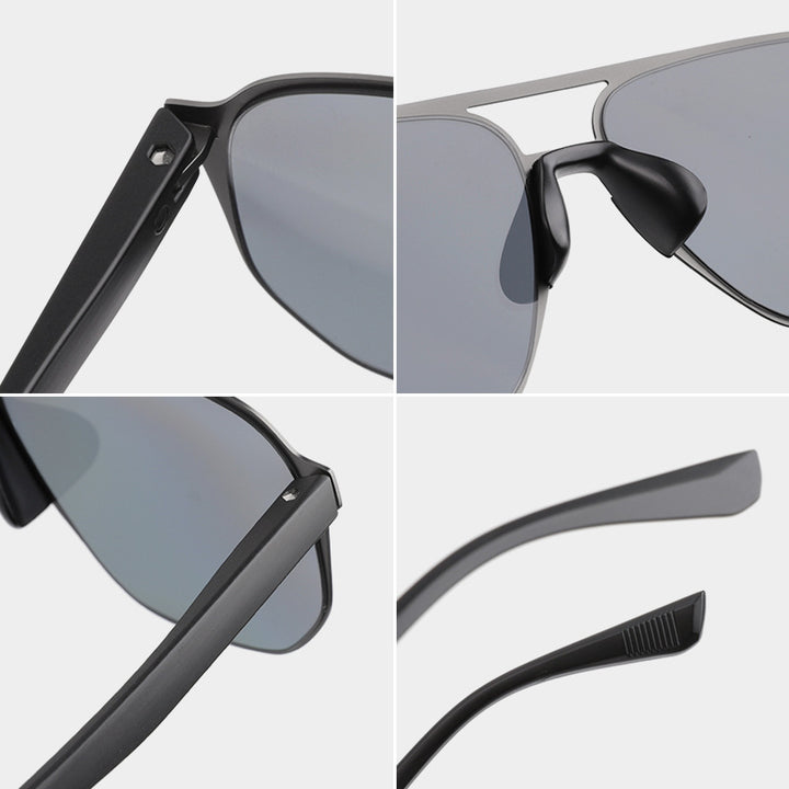 Contemporary Square Frame Sunglasses Bowlift
