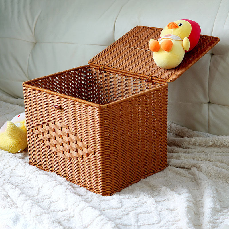 Women's Practical Storage Basket Made of Woven Material Bowlift