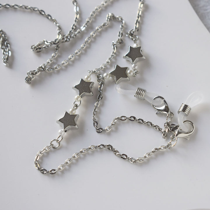Star-Detail Chain Eyewear Holder Bowlift
