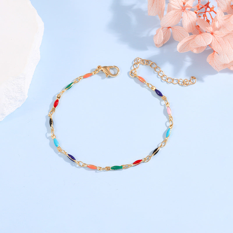 Elegant Adjustable Gemstone Chain Bracelet Bowlift