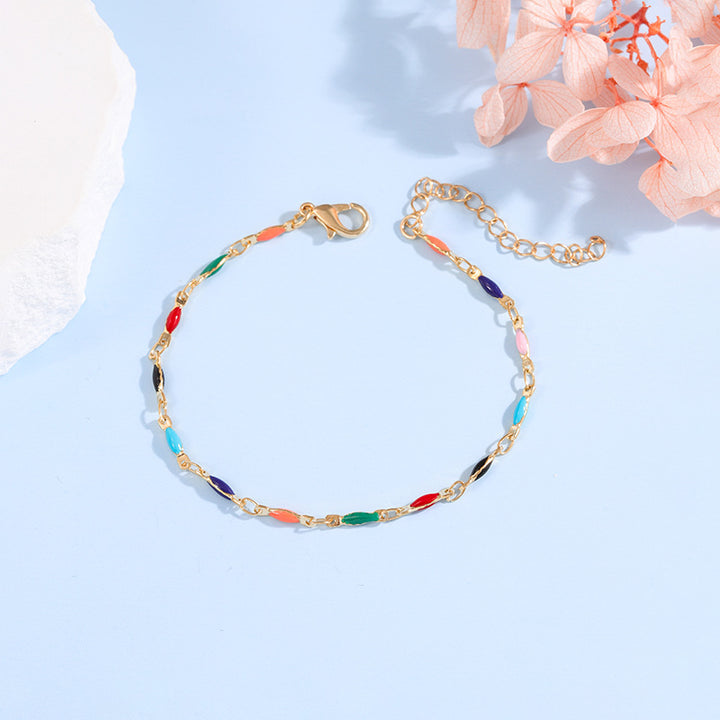 Elegant Adjustable Gemstone Chain Bracelet Bowlift