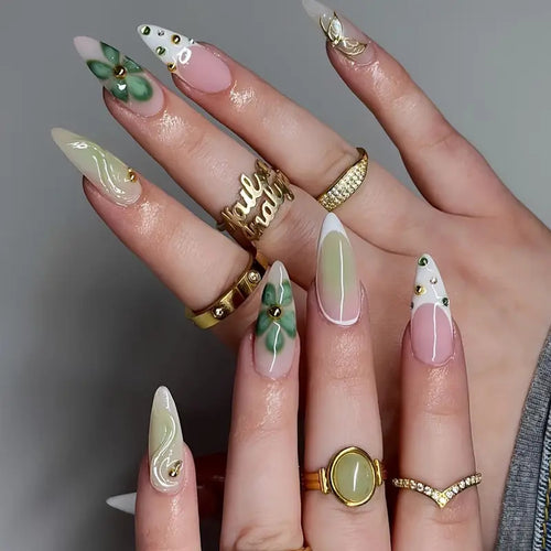 Premium 3D Decorative Press-On Nail Extensions Bowlift