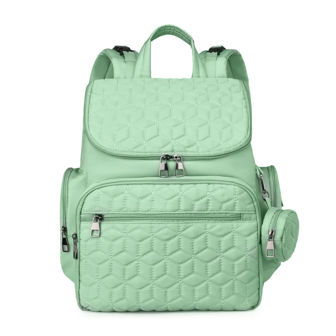 Versatile Quilted Multi-Pocket Backpack Bowlift