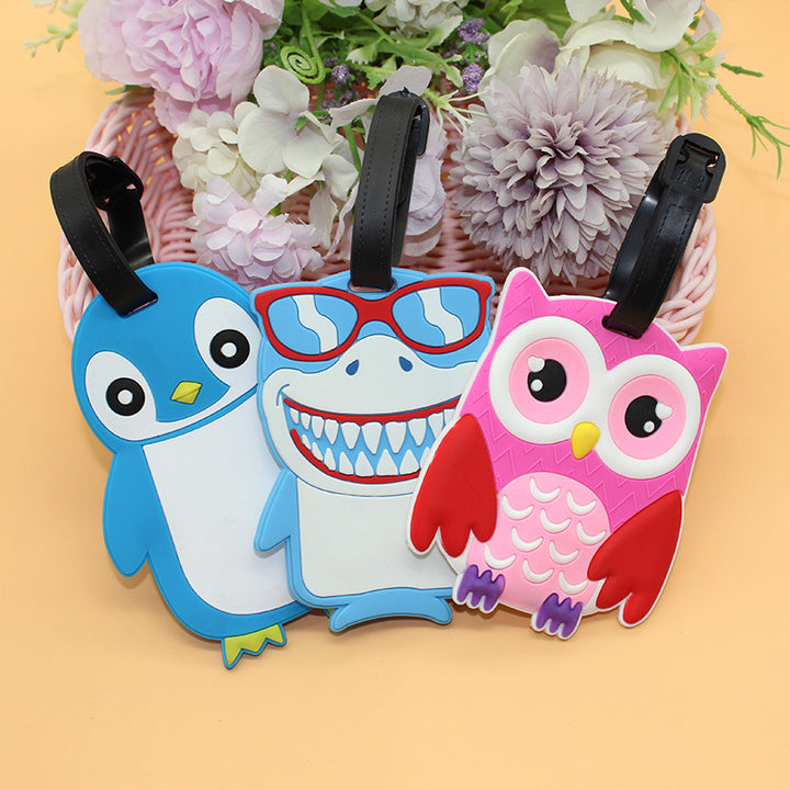 Unisex Cute Penguin Luggage Tag Bowlift