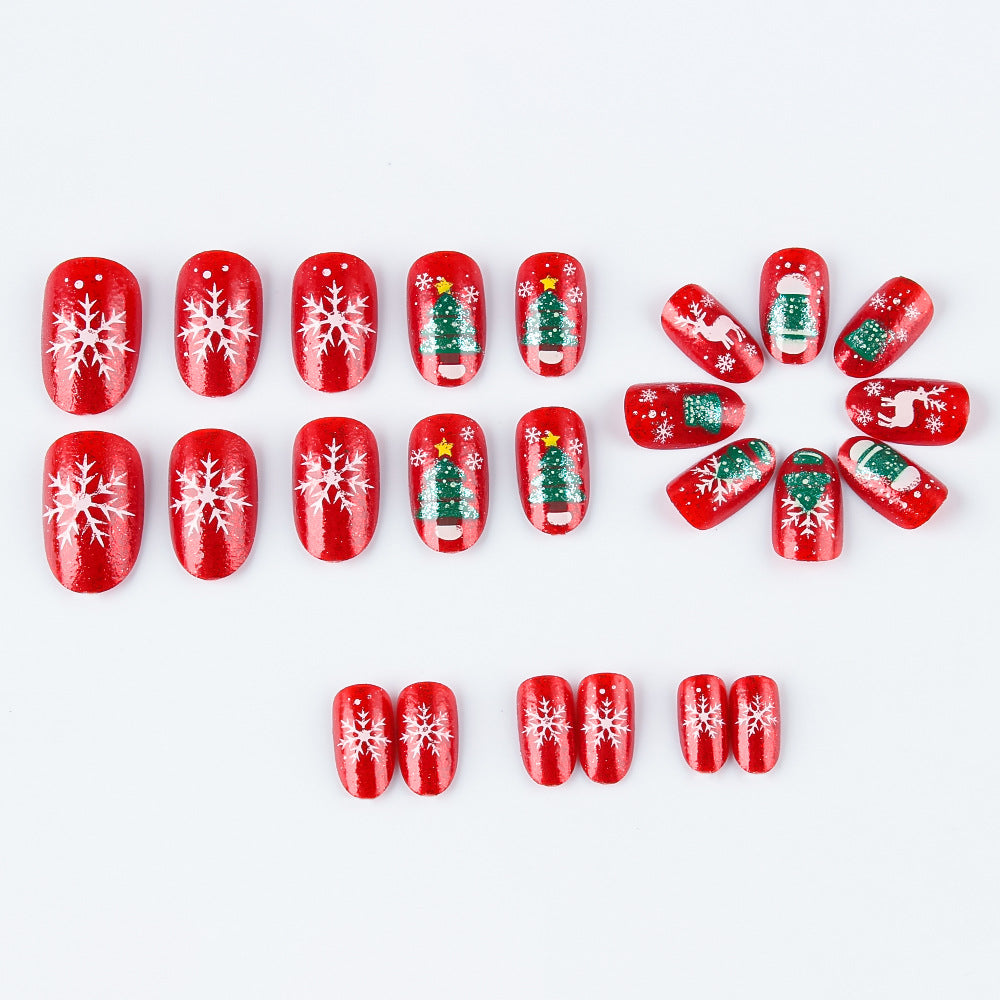 Festive Holiday Nail Art Design Bowlift