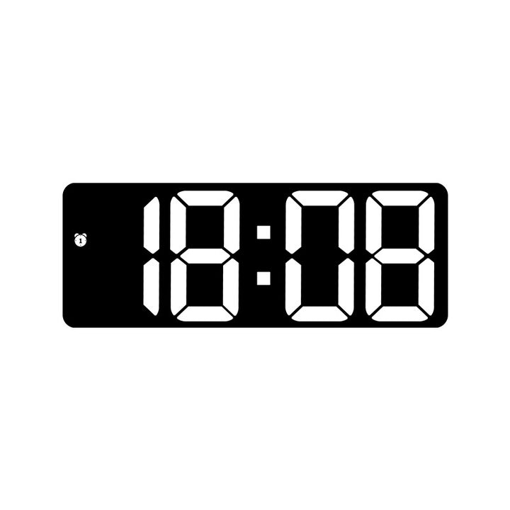 Digital LED clock with large display and colorful digits Bowlift