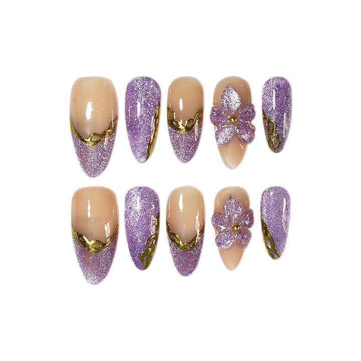 Artistic Glitter Nail Art Extensions Bowlift