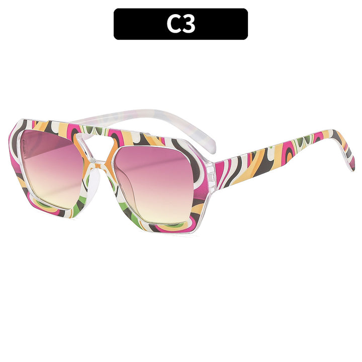 Artistic Bold Geometric Sunglasses