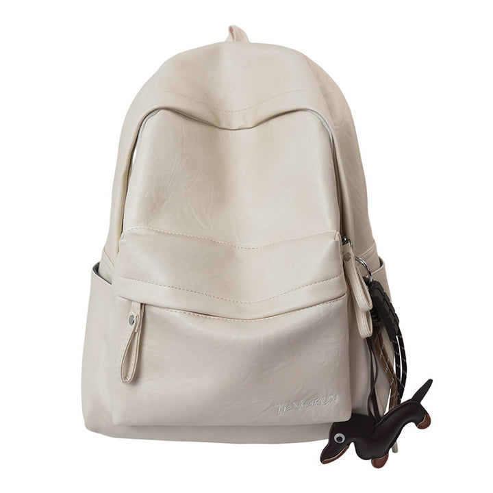 Casual Leather School Backpack Bowlift