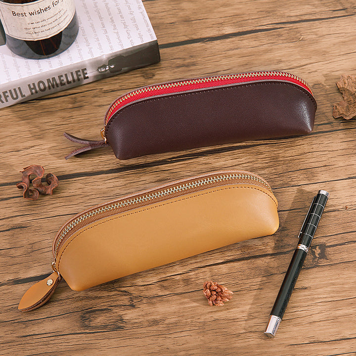 Luxurious Leather Pencil Case Bowlift