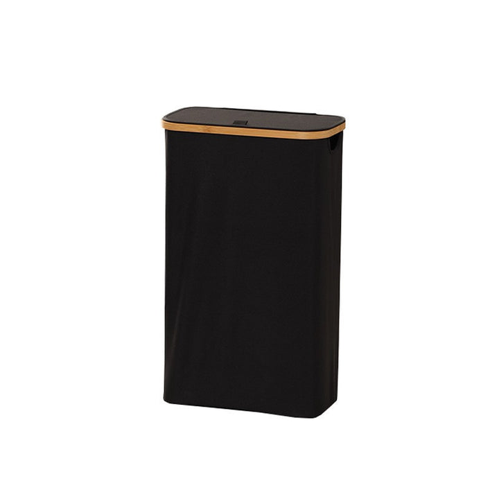 Elegant waste bin with bamboo lid Bowlift
