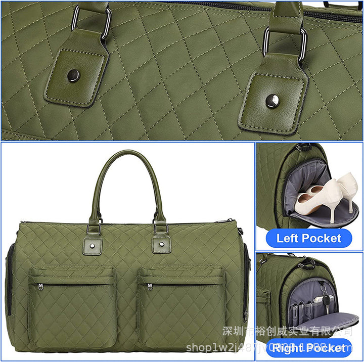 Quilted Travel Tote Bag Bowlift