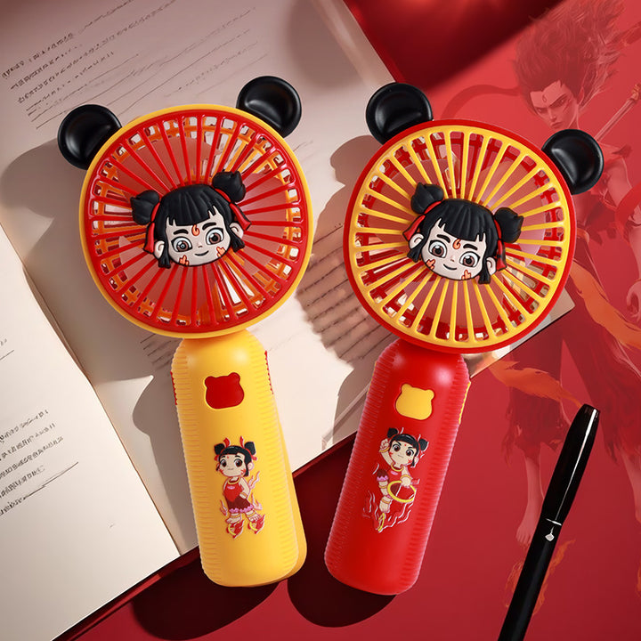 Women's Hand Fan with Cartoon Design Bowlift