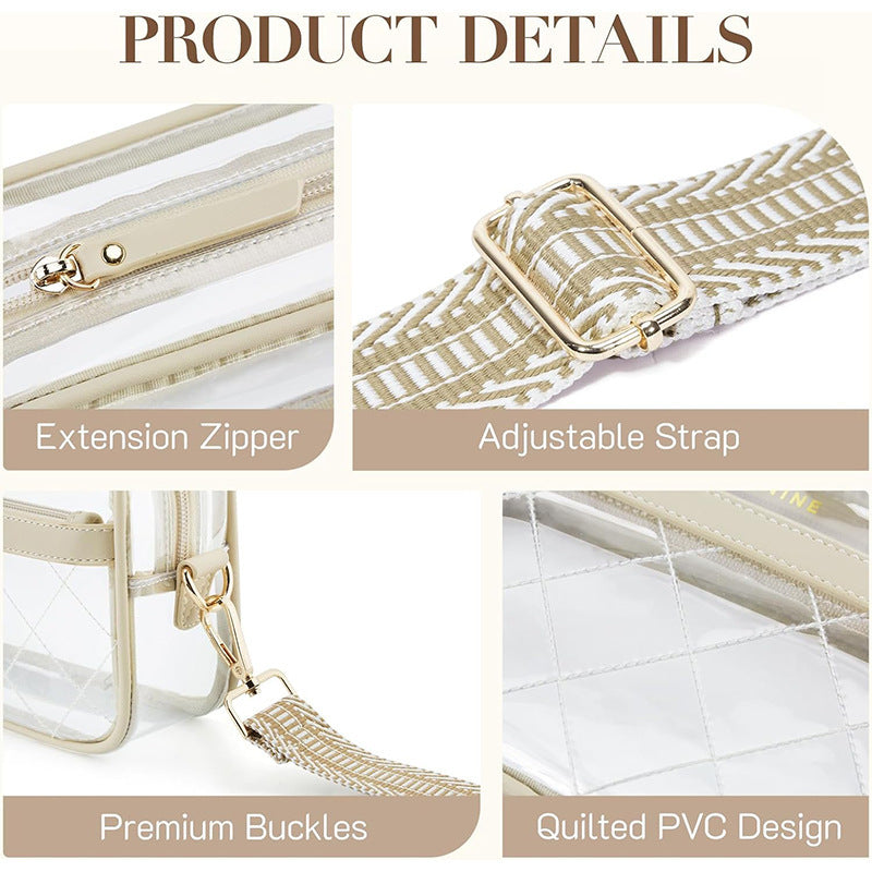 Transparent cosmetic bag with fashionable design Bowlift