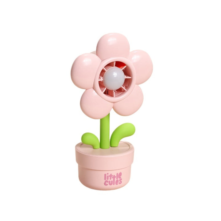 Flower-Themed Mini Desktop Cooling Fan Bowlift