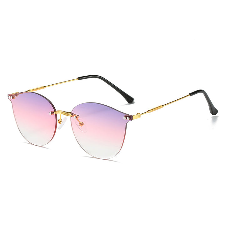 Women's fashionable sunglasses with innovative metal frame and flexible nose pads Bowlift