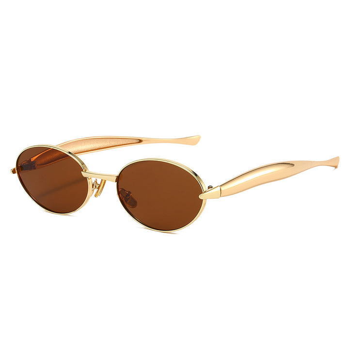 Elegant Oval Frame Sunglasses Bowlift