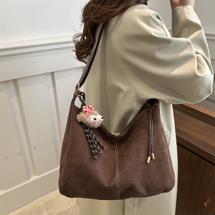 Soft Suede Hobo Handbag Bowlift