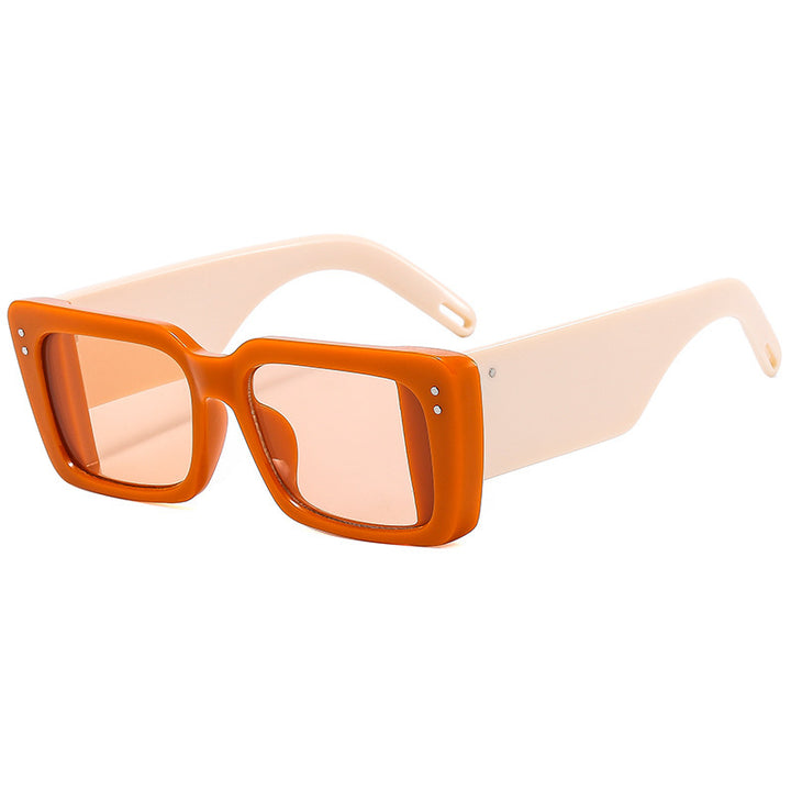 Women's Fashion Square Sunglasses with Elegant Frame Structure Bowlift