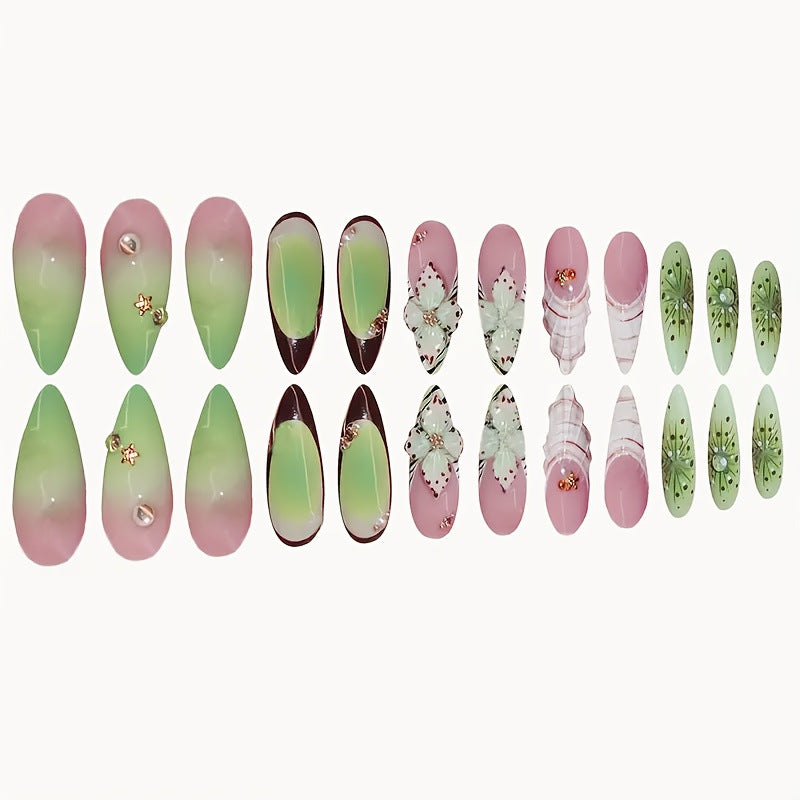 Floral Decorative Nail Art Enhancements Bowlift
