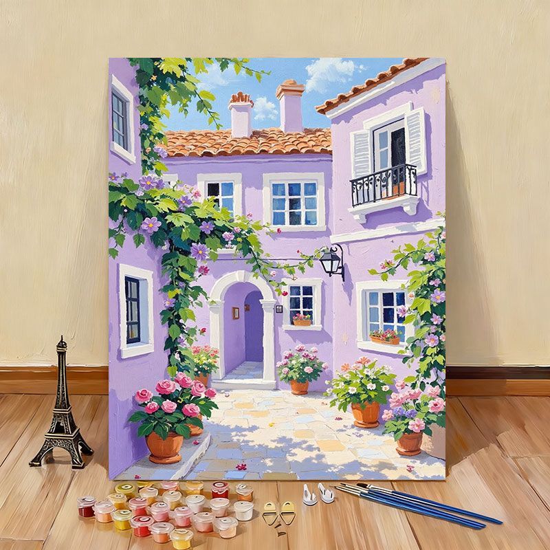 DIY Scenic Coastal Paint by Numbers Kit Bowlift