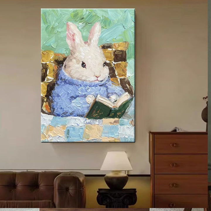 Cute Animal-Themed Canvas Art