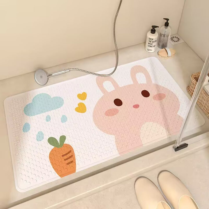 Cartoon-Themed Bath Mat Bowlift
